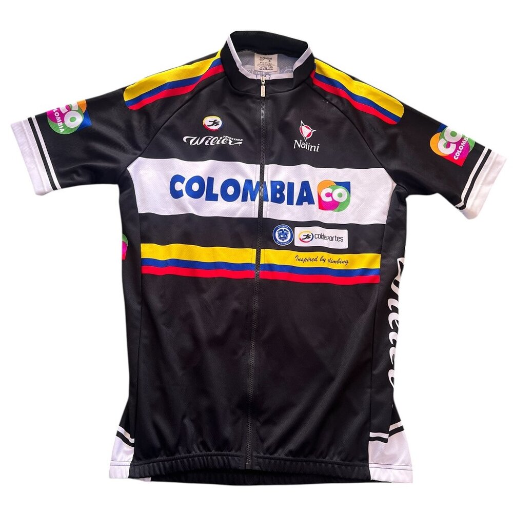 Vintage Nalini Cycling Jersey Size 4 Made In Italy Bicycle Colombia-Coldeportes